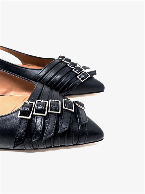 Slingback donna con cinturini IL LACCIO | N822NAPPANERO